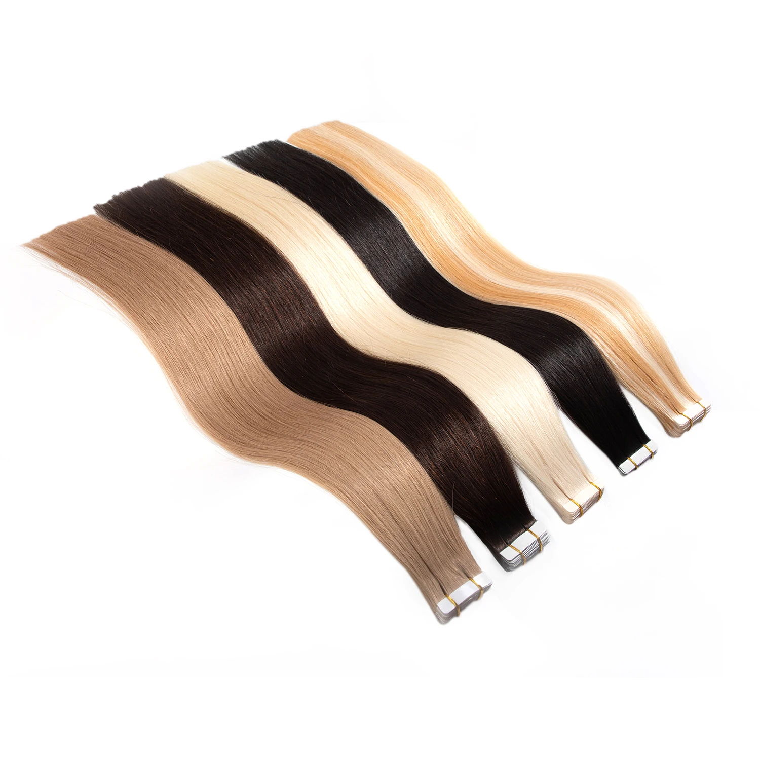 

50% OFF Skin Weft 100% Human Double Drawn Remy Tape In Hair Extensions