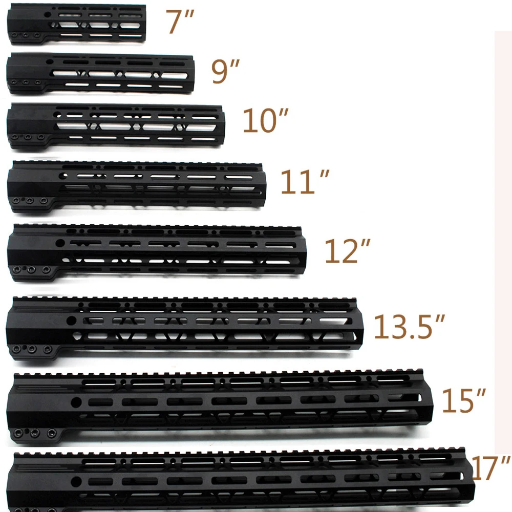 

8 Sizes AR-15 M4 M16 M-LOK Free Float Handguard Clamping Style Bracket Hunting Steel Barrel Nut for Scope Mount Quad Rail, Black anodized