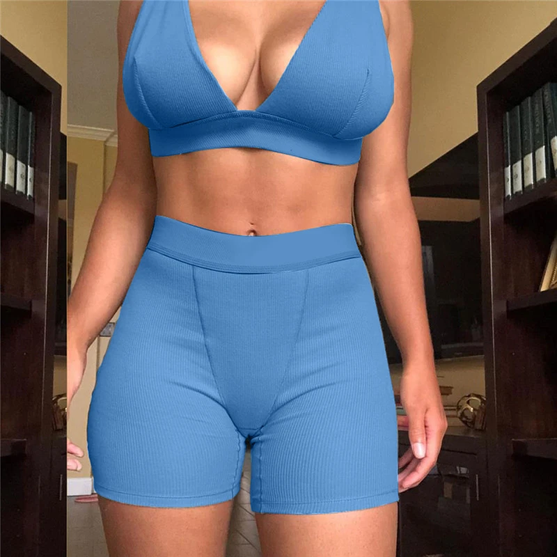 

Fitness Gym Yoga Wear Suits Tracksuit Sportswear Workout Sports Set 2 Piece High Waist Legging Bra Sets for Women Cheap, Black/yellow/blue