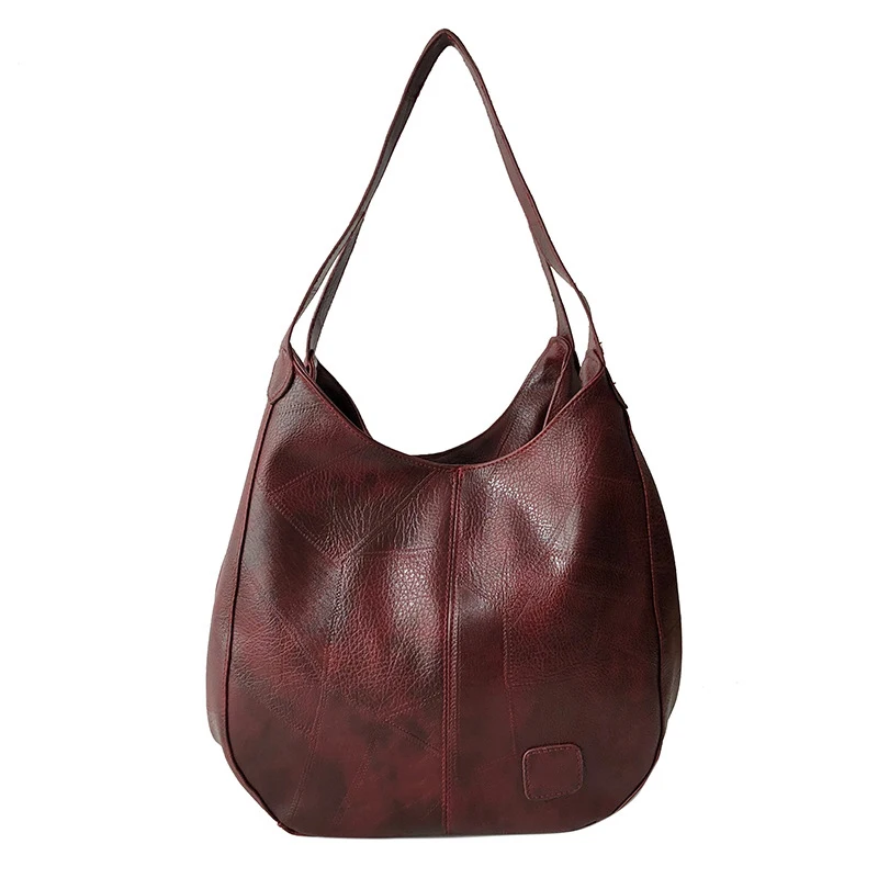 

Wholesale Vintage Shoulder PU Leather women handbags luxury crossbody large capacity Totes ladies hand bag, Optional colors