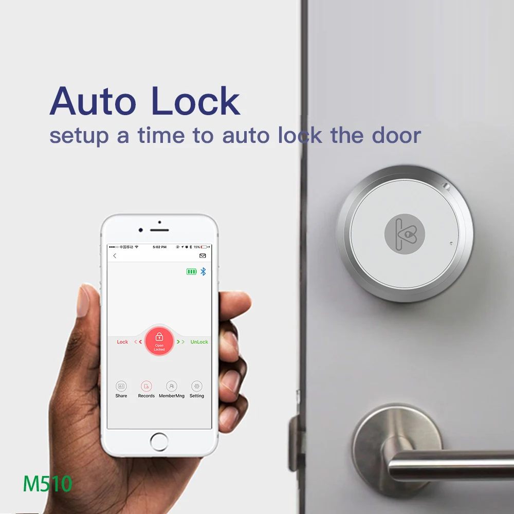 

M510 Smart Home intelligent app door lock With Door sensor Smart Auto Lockdoor US Deadbolt Smart Lock