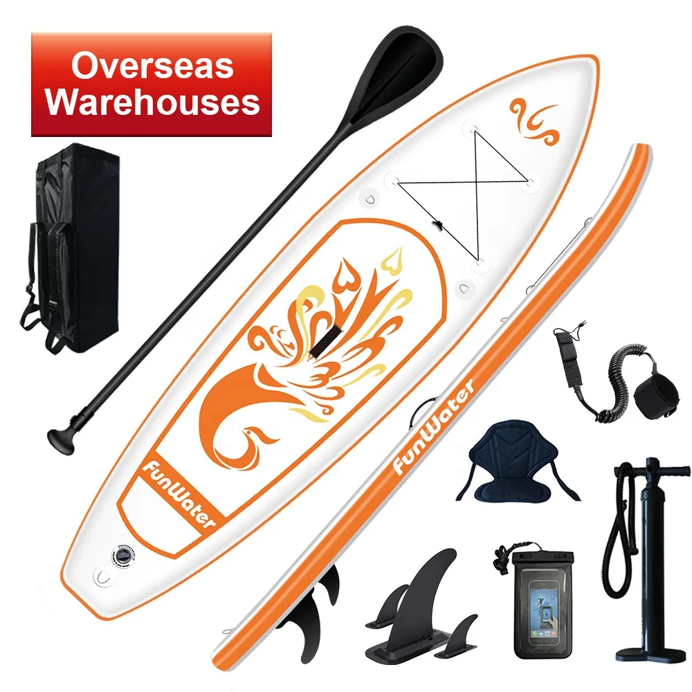 

FUNWATER Drop Shipping isup paddle board inflatable sup stand up paddle board sup leash paddle board
