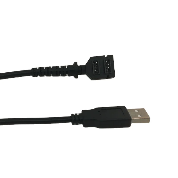 

Plug Power Cable New Hot Product VX820 Double 14pin IDC to USB2.0 a Male for Verifone VX820 Black Polybag 3m Rohs CN;GUA LBT