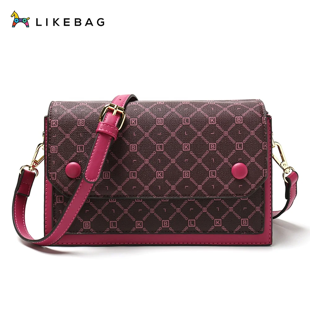 

LIKEBAG Classic Design Shoulder Bag Plaid Cross Body Bag for Women