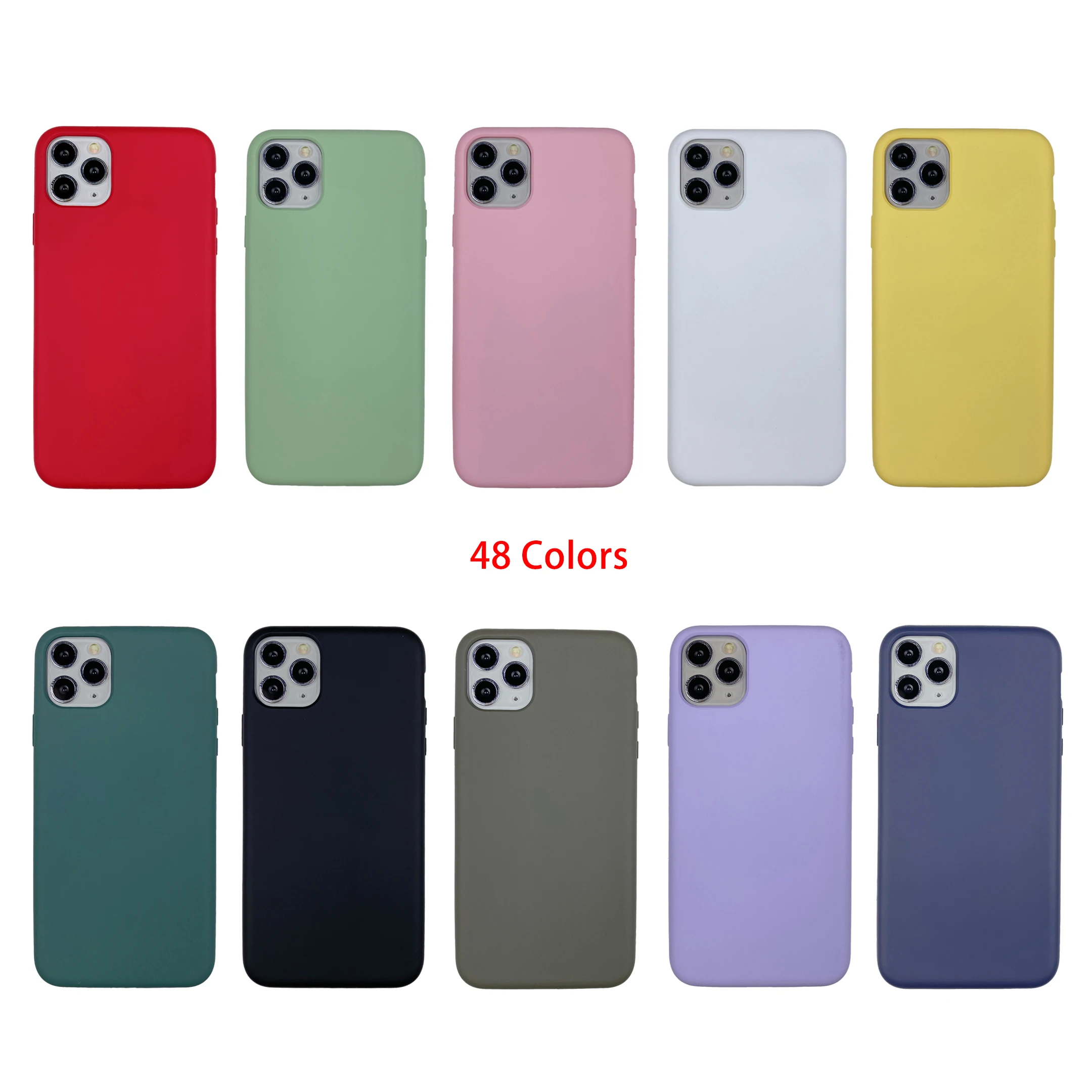 

1:1 Official Liquid Silicone Rubber Full Protection Shockproof PC Phone Case for iPhone 11 12 Pro Max 12 Mini Xr Mobile Cover