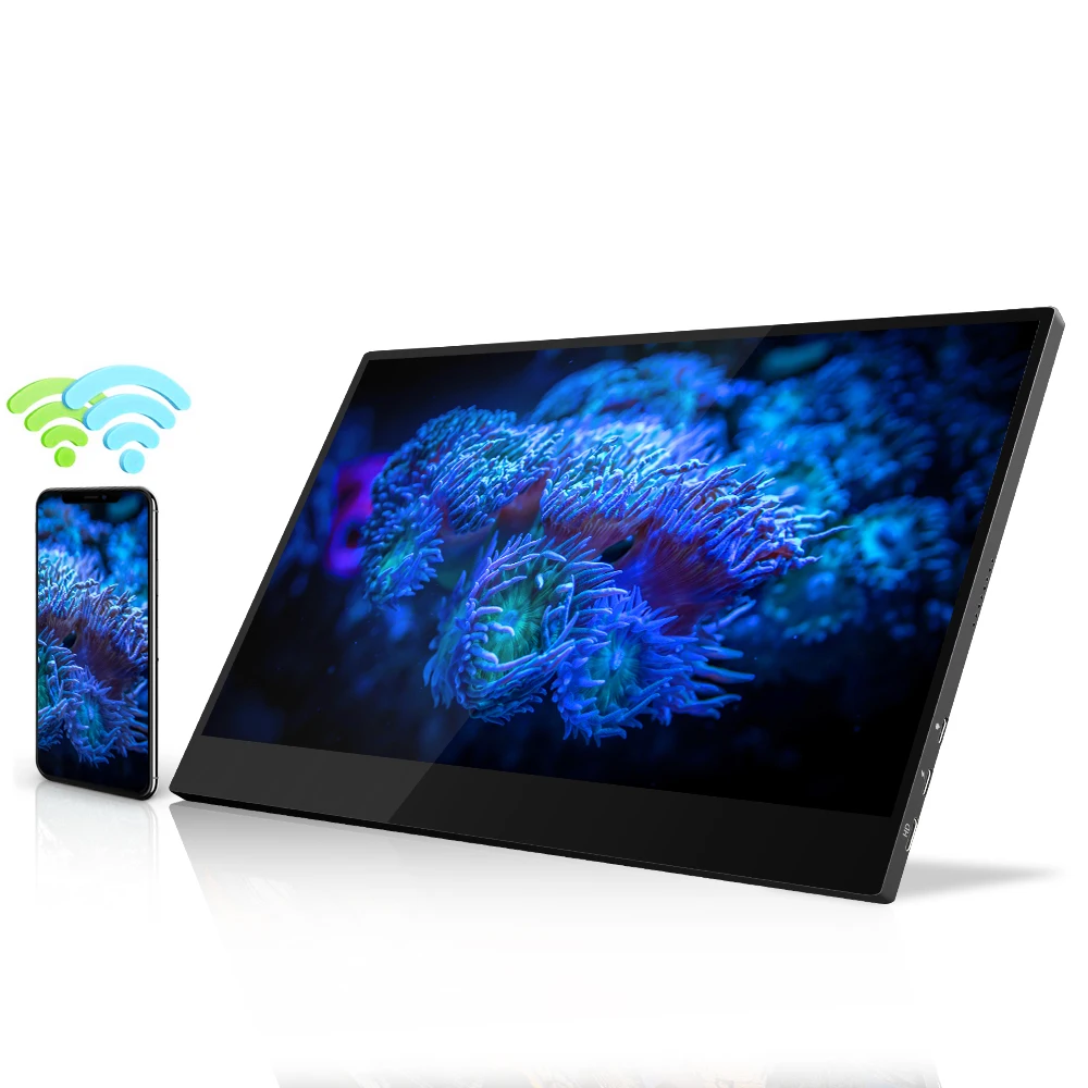 

Wifi Monitor Game  Dual Portable Hd Type-c Ips Lcd Computer Wireless Usb Type C Hd-mi 1080p Monitor Capacitive Repair