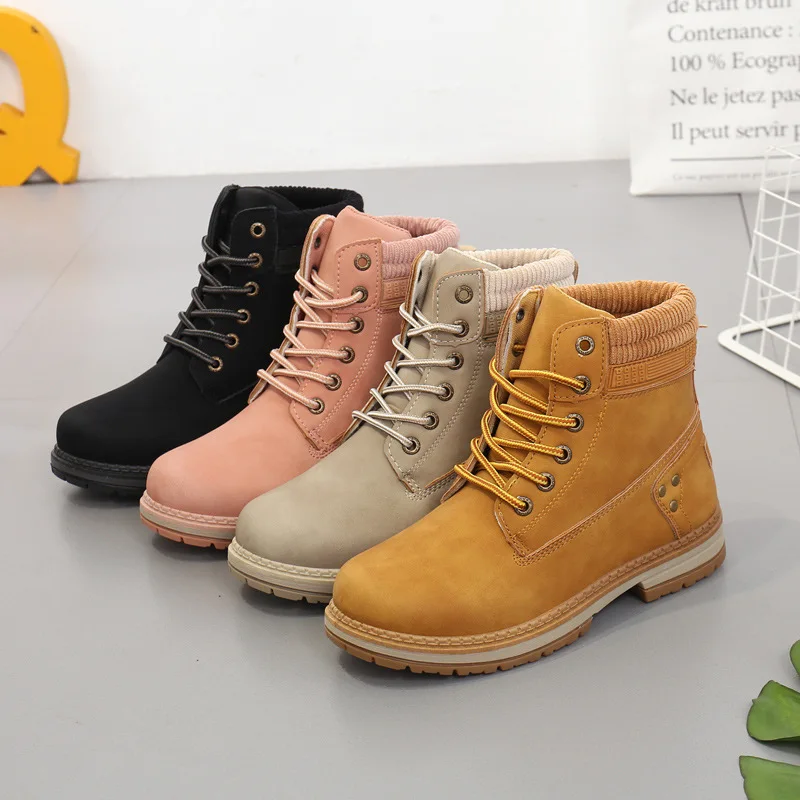 

Fashion Plus Velvet Warm Winter Rubber Martin Shoes Women Winter Boots