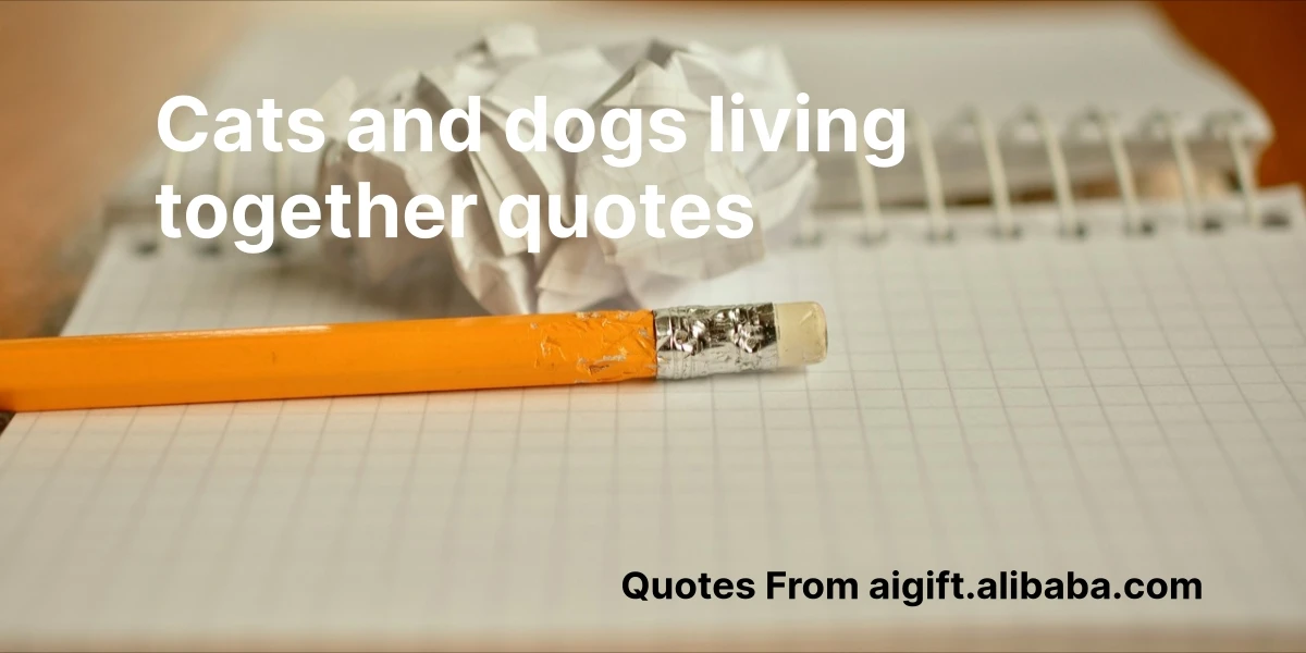 cats and dogs living together quotes