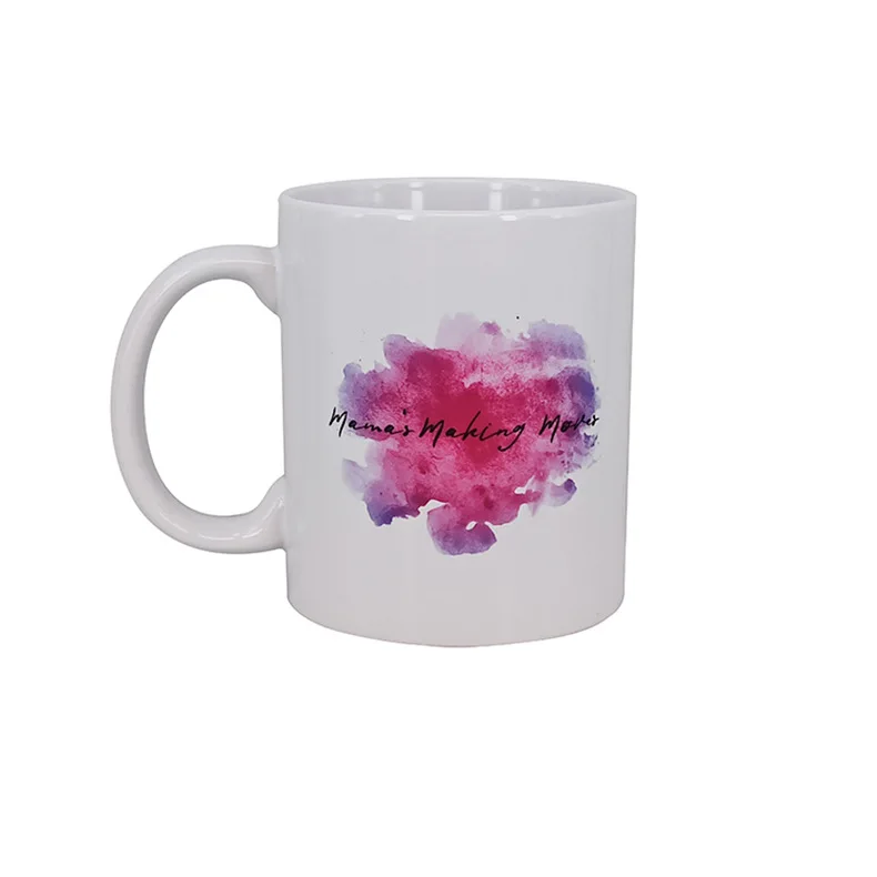 

Universal Simple 11 Oz Mother's Day Mug Customized Pattern Straight Ceramic Water Cup Holiday Gift Supplier