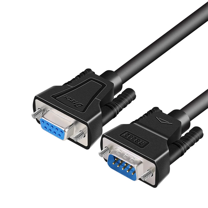 

Dtech DB9 RS232 SERIAL Port CABLE Male to Male 9 pin 1.5m Serial Cable RS232 for Win10, Black