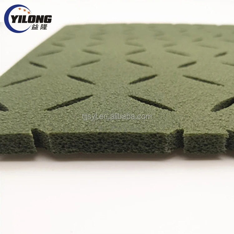 artificial grass rubber synthetic turf absorbing underlay shock pad