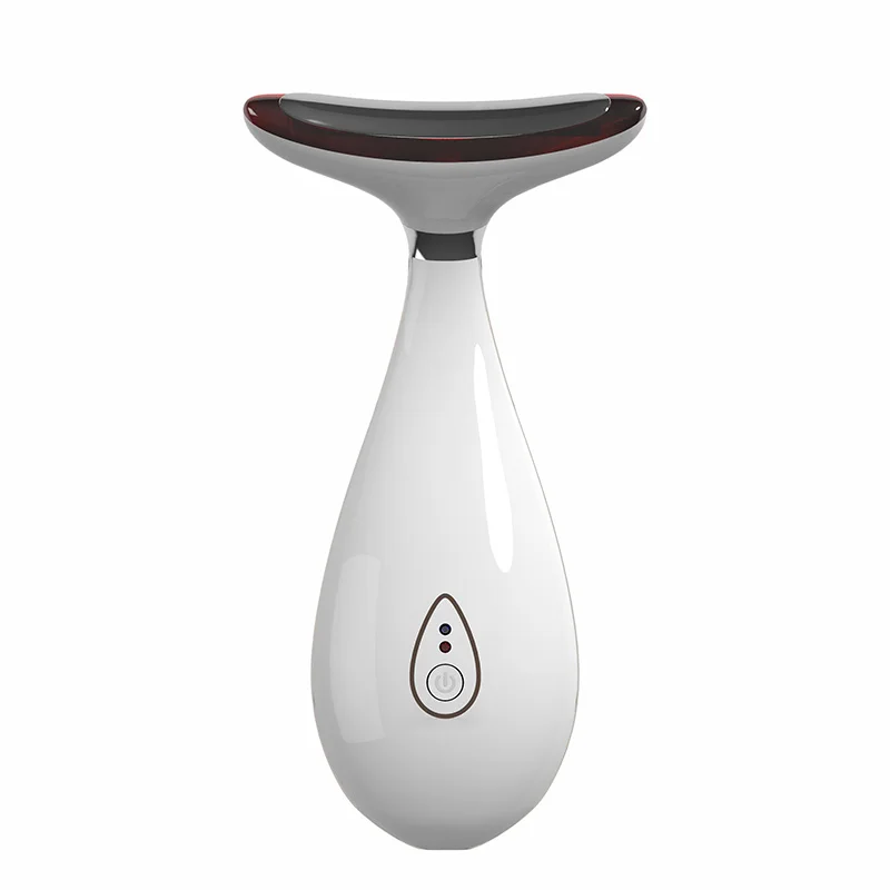 

New Skin Care Color Light Hot Compress Electric Plase Neck Beauty Massage Device