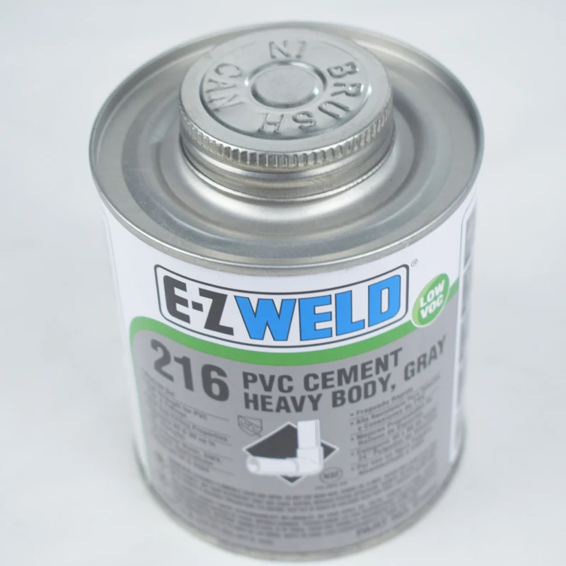 Pvc/cpvc Pipe Cement Gray Color Cpvc Pipe Glue High Pressure Resistant