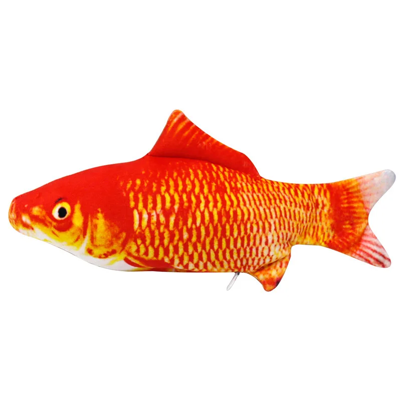 

Simulation Fish Electric Cat Pet Toy Funny Plush Jump Fish Pet Cat Interactive Chewing Toys