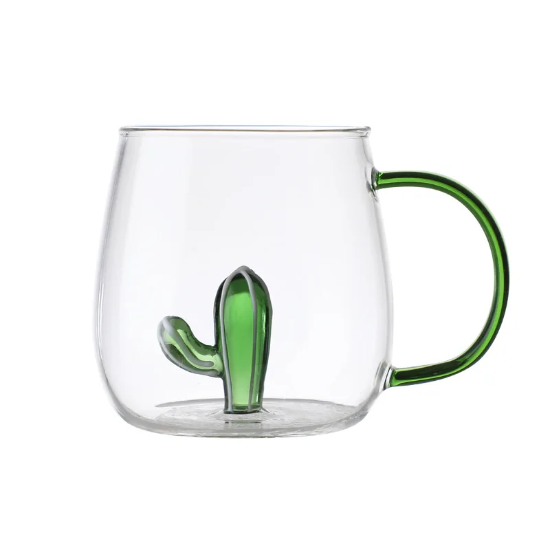 

Green Cactus Desert Plants Mug, Clear transparent
