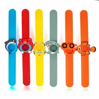 

Mixed Aromatherapy Silicone lava stone slap bracelet Essential Oil Diffuser Mosquito Repellent Bracelet for Kids