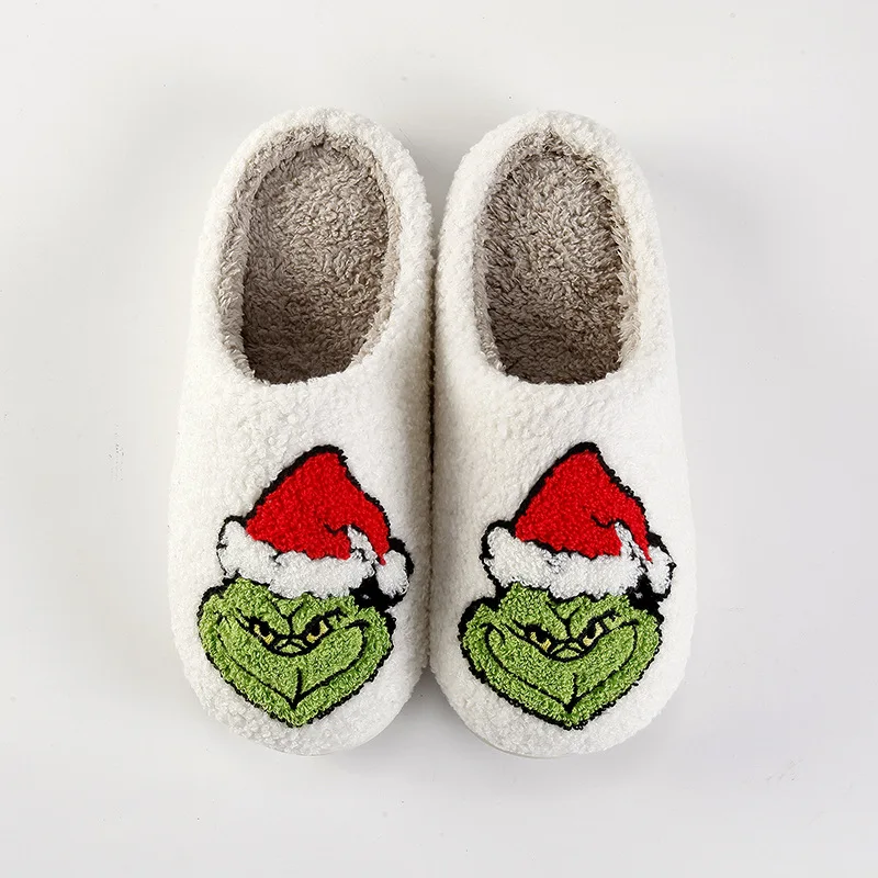 

Wholesale Mult Face Happy Face home hot sales shoes various patterns bedroom unisex living room happy face smile fur slippers