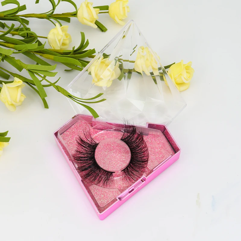 

hight quality custom false lash natural long real mink fur eyelashes with label, Black color