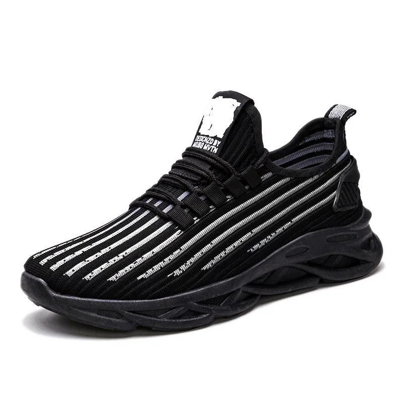 

Promotional fly weave men sport custom design running shoes, 3 colors