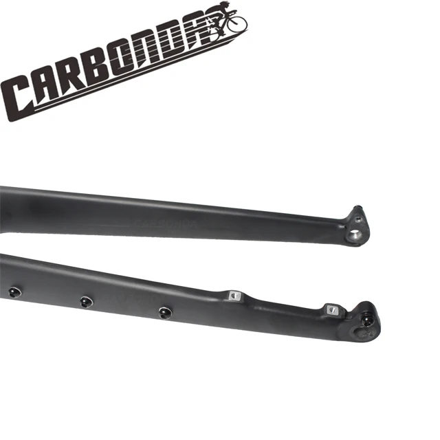 
Carbonda 12*100mm and 15*100mm thru axle full toray carbon fiber Bike fork for Gravel /CX fork 