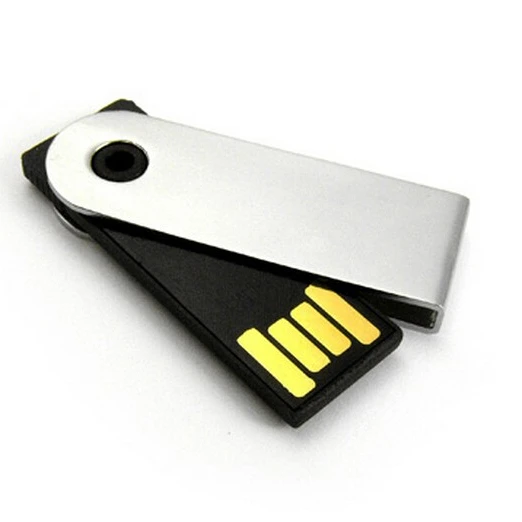 

wholesale Small Metal Swivel Usb Pendrive Custom Mini Usb Flash Drive With Keychain