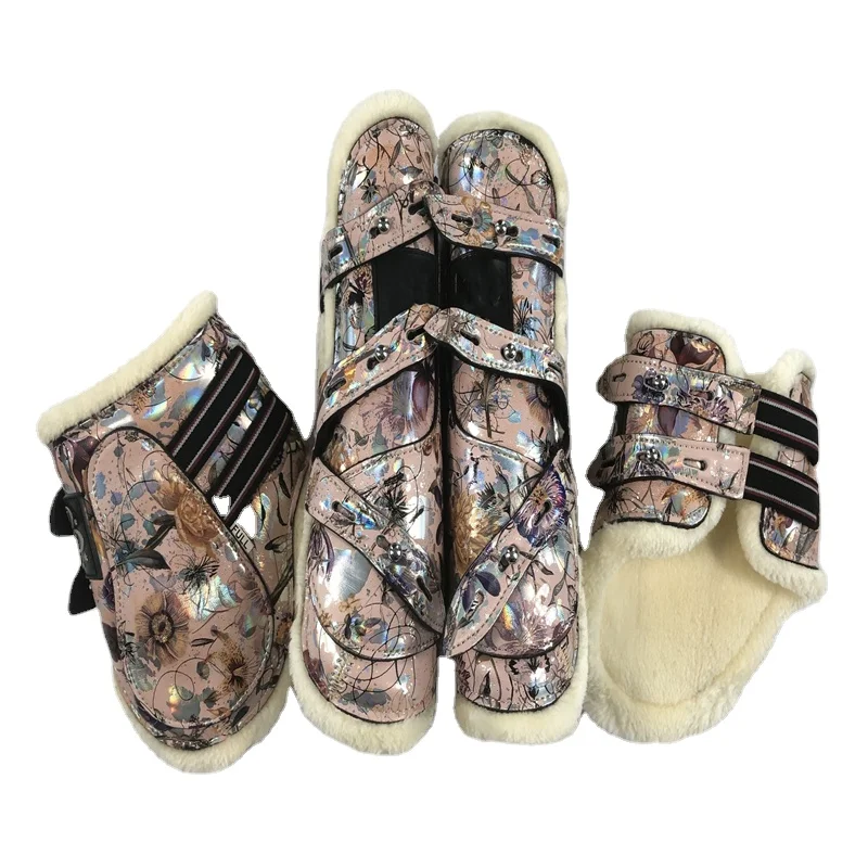 

Horse Medium Professional Equine Sports Medicine Splint Medical Jumping Boots Bell Boots 4126D, Custom color