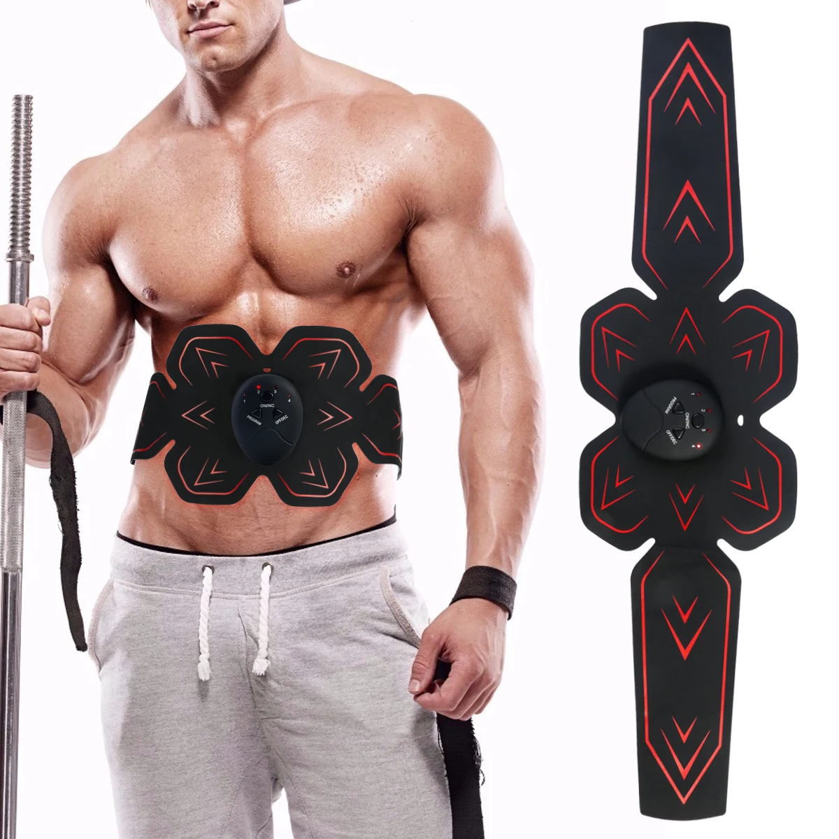 

Electronic Powerful Vibration Abs Trainer Muscle Toner Belt Ems Training The Body Ultimate Abs Stimulator For Abdomen