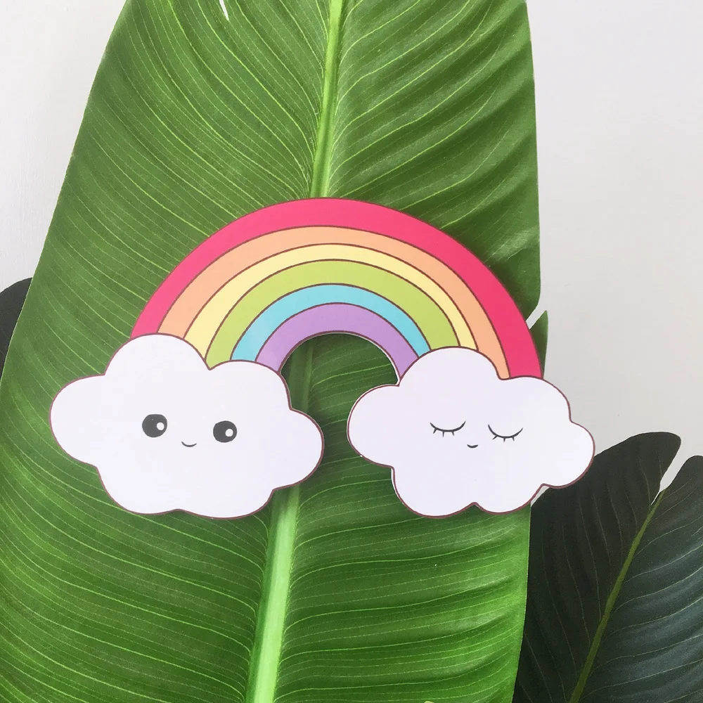 

Nordic style Wood rainbow wall decoration children Wall Ornament Baby Room Wall Poster Kids Gifts Nursery Decor, 2 colors
