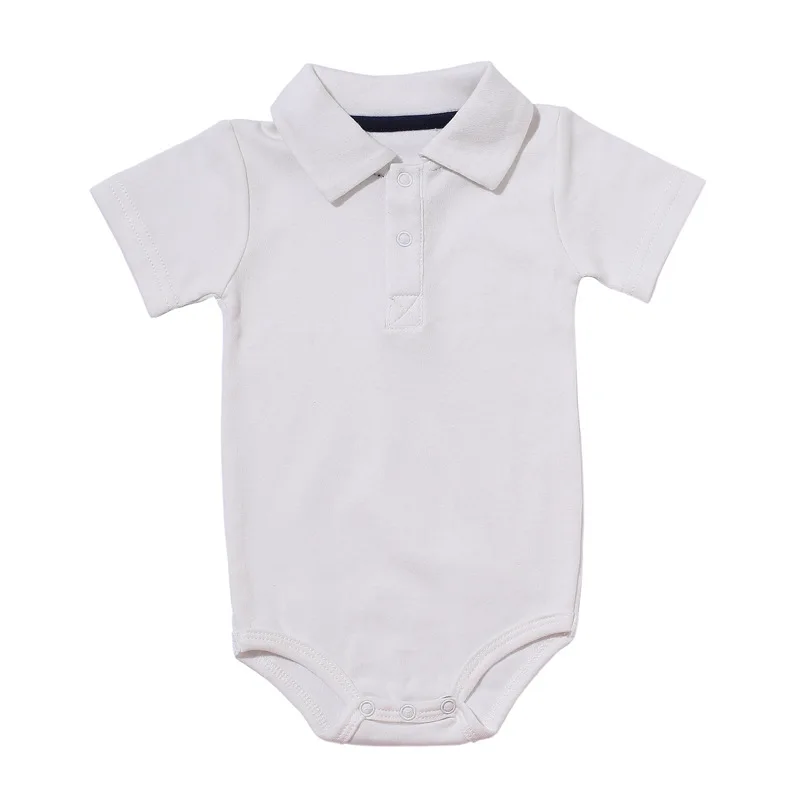 

Custom Onesie Baby Jumpsuit Short Polo Shirt Baby Boys Cotton Infant Newborn Clothes Romper 0-3 Month, Assorted colors