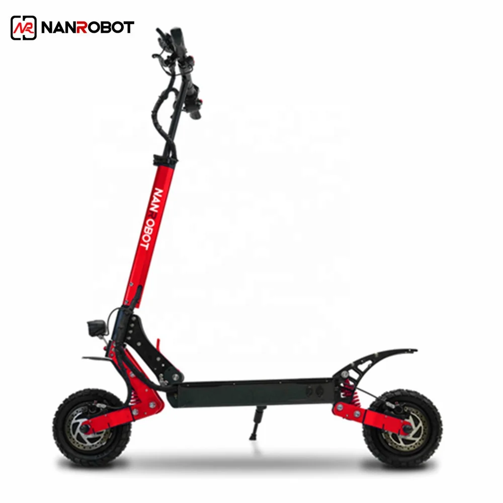 

Nanrobot D4+3.0 Off Road Power Dual Brushless Motors Electric Scooter Adjustable height Adult 2000w 52V With Removable Battery