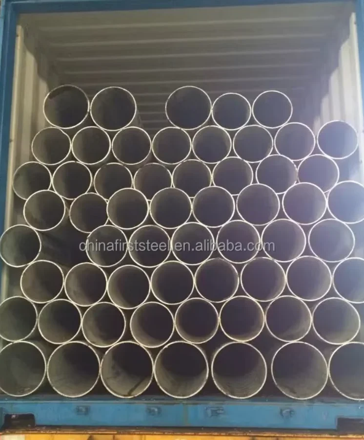 Black Carbon Steel Round Welded Tube for Outdoor Installation and Harsh Working Environments