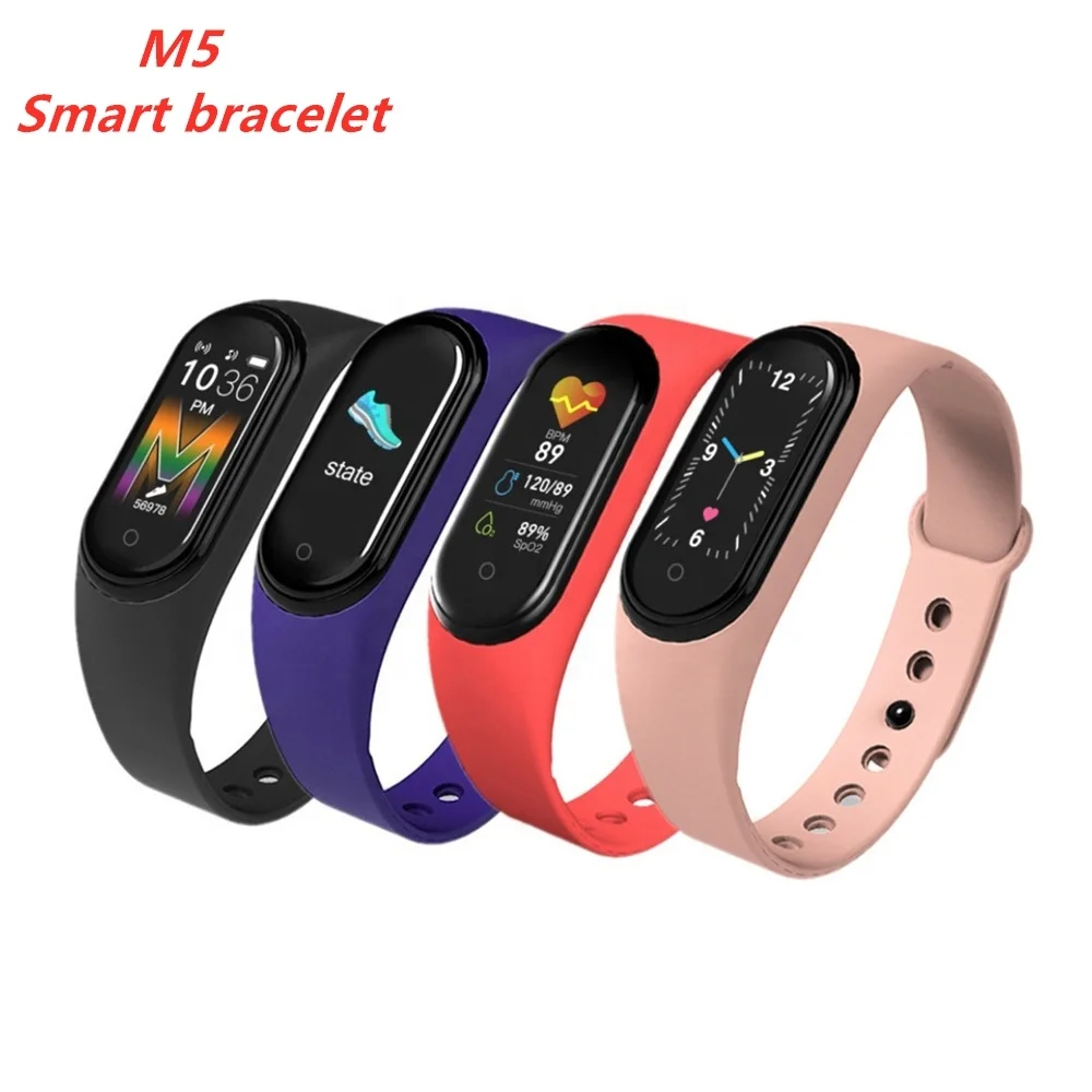 

M5 Smart Bracelet Waterproof Smart Wristband Watch m5 Fitness Tracker Heart Rate Sleep Monitor smart bracelet M5 M6, 3 colors