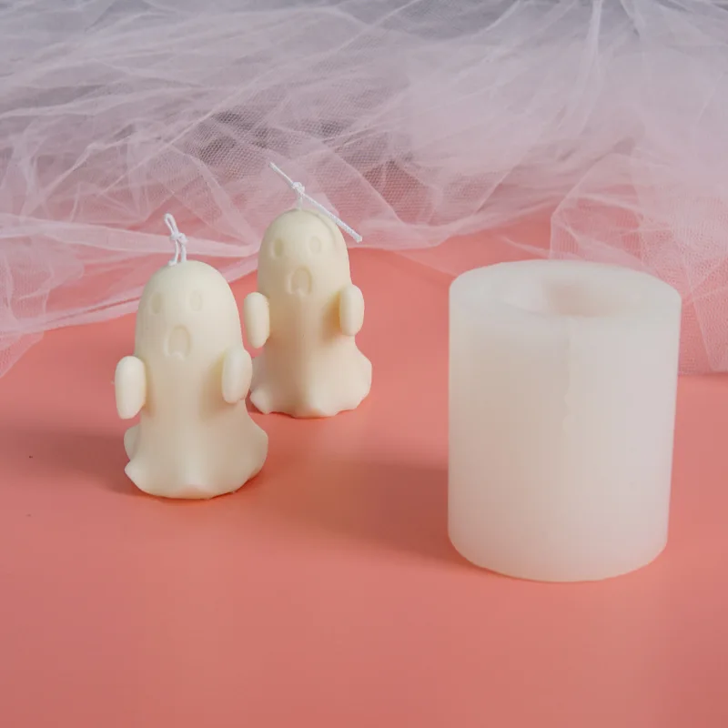 

LOVE'N LV423Z Specter candle Halloween character silicone mold cute abstract apparition aromatherapy molds for candles, White