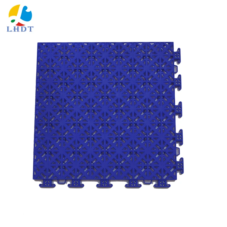 

Sports cushion PP plastic suspended outdoor floor for basketball with pad bottom, 12 colors