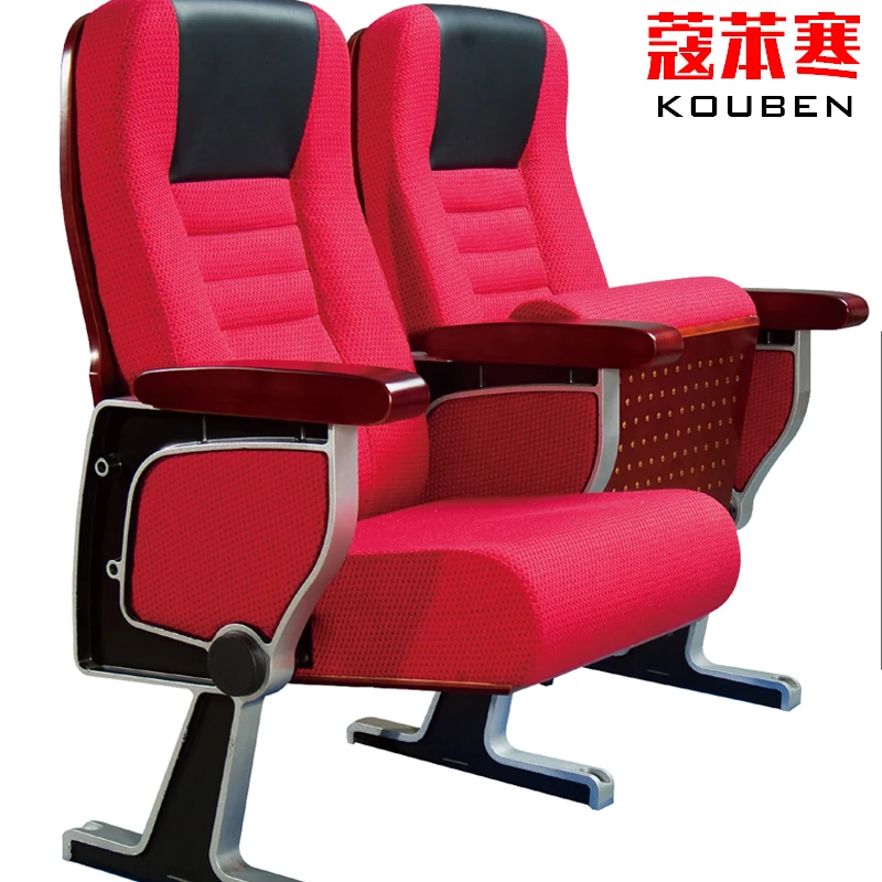 
Music Hall Fabric Upholstered Theater Furniture Auditorium Chair Seat Wood Shell Wooden Floor Aluminium Solid Powder Material 
