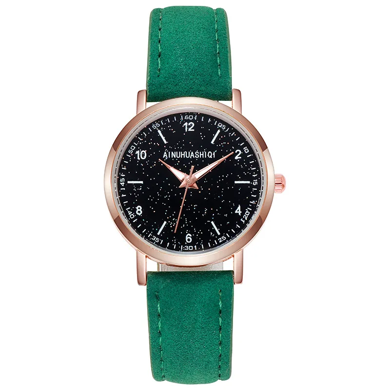 

2020 Fashion Unique Ultra thin leather quartz watch for women