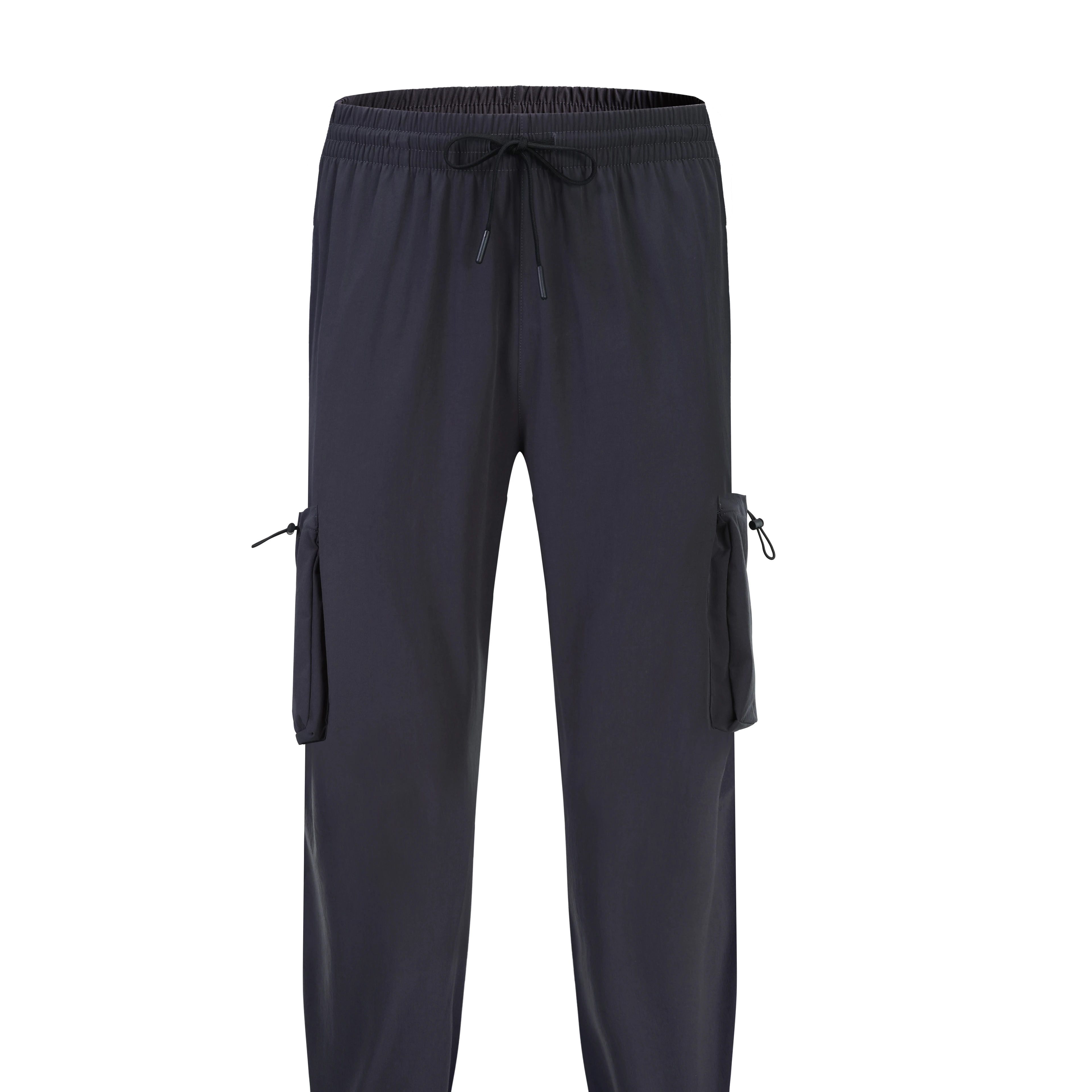 

Fashion Drawstring Mid Waist casual pants fleece thick Stacked Men Sweatpants