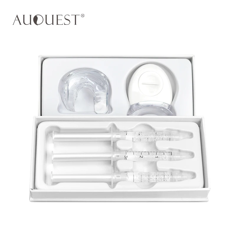 

Private label Teeth whitening Kits Advanced Popular Professional home use teeth cleaning kit with led light, Blue-light