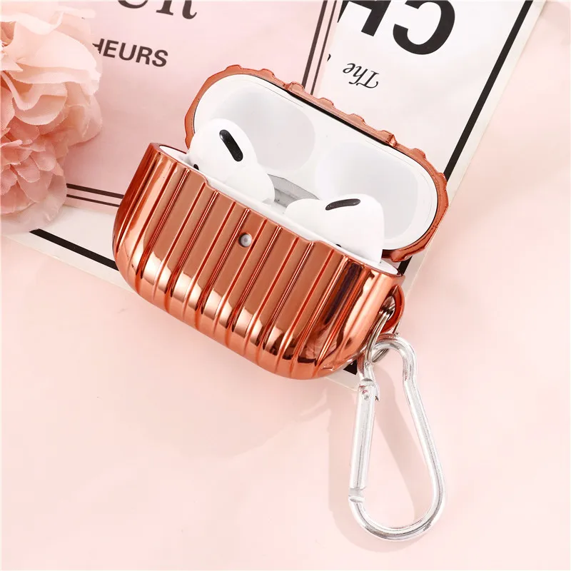 

LeYi Creative Design Electroplating Soft TPU Protective Wireless Charing Earphone Cover Case for AirPods 1 2 3 Pro