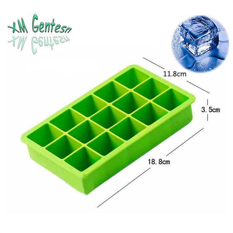New Creative Oem Flexible Silicone Ice Cube Mold Trays With Lid Custom Logo Buy