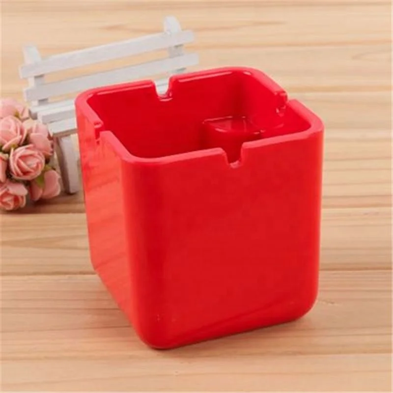 

Thicken Mini Square Ashtray Smoking Accessories, Black/yellow/blue/red/green