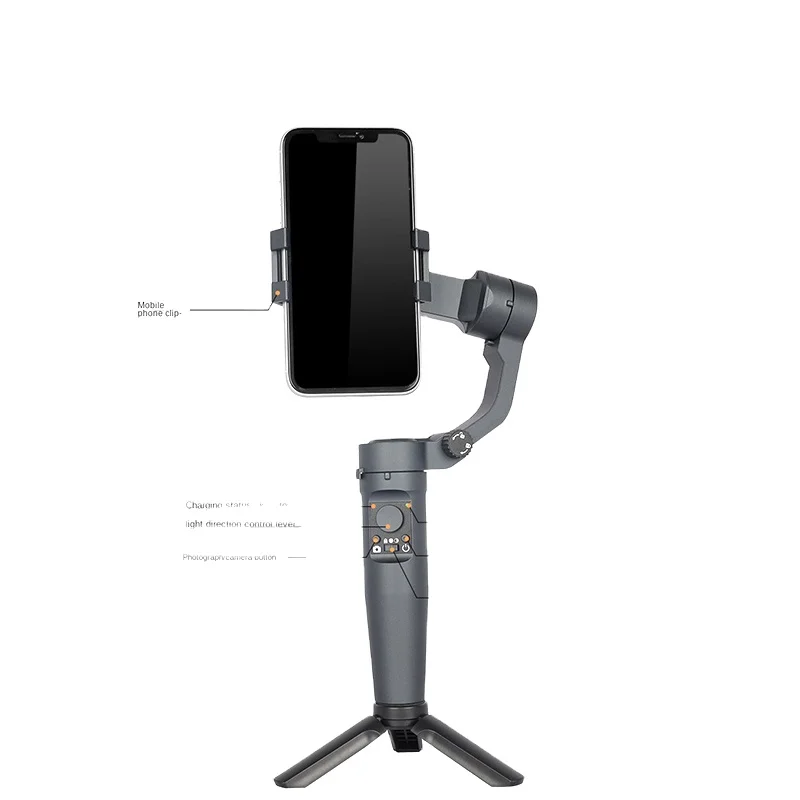 

FY3 New Design Selfie Gimbal Stabilizer Tripod Selfie Stick Single-axis Stabilizer Handheld Anti-shake For Smartphone, Black