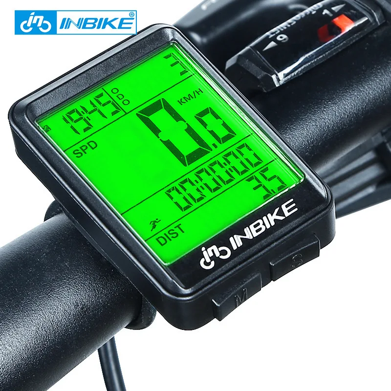 

INBIKE Wholesale Waterproof Cycling Black Quality Bicycle Speedometer Road Bike Wireless Computer