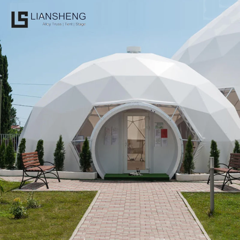 

Outdoor 5M PVC Cover Steel tube Geodesic Dome House Tent