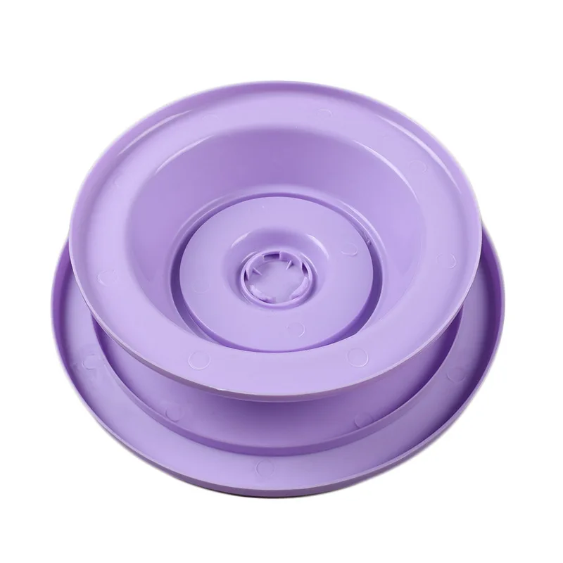 
Z828 DIY Pan Baking Tool Plastic Cake Plate Turntable Rotating Anti-skid Round Cake Stand Cake Decorating Rotary Table 