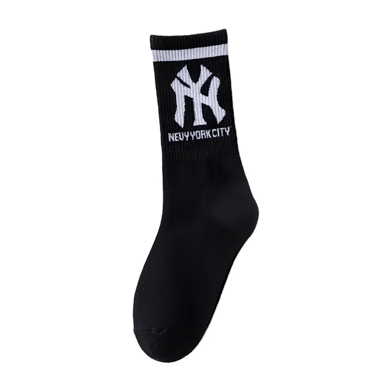 

2021 Latest designer socks hot colorful compression women sports socks embroidery custom