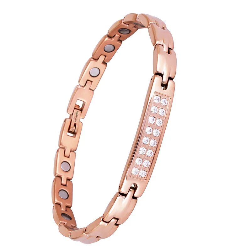 

Women Rose Gold Bracelets Bangle Glossy Stainless Steel Temperament Sister BFF Party Jewelry Personalized Gift