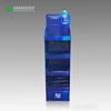 ISO certified packaging supplier cardboard floor display customized logo and color printing cardboard stand display