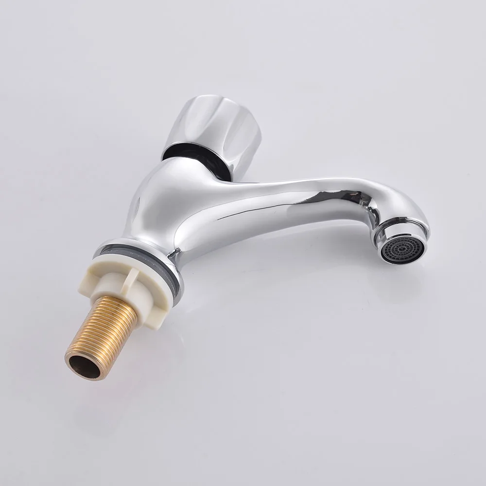 Chrome Body OEM Customized Single Handle Sink Mounted Basin Faucet