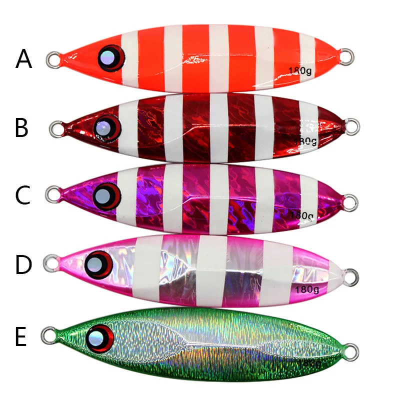 

180g knife Jigging Metal Spoon High Quality artificial bait boat sea fishing lures lead fish jigs, See pictures